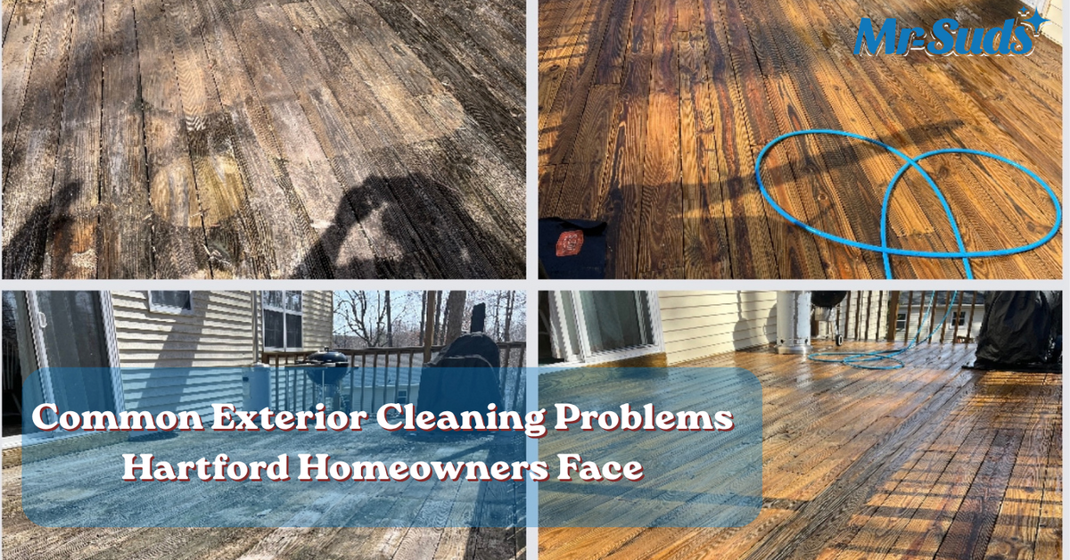 Common Exterior Cleaning Problems Hartford Homeowners Face