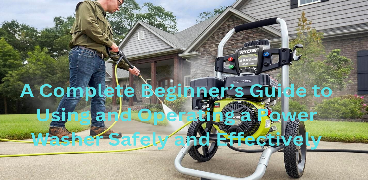 A Complete Beginner’s Guide to Using and Operating a Power Washer Safely and Effectively