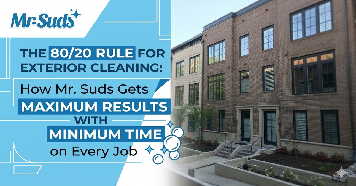 The 80/20 Rule for Exterior Cleaning | Smart Cleaning Tips from Mr. Suds