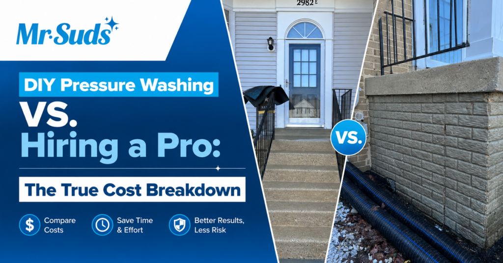 DIY Pressure Washing vs. Hiring a Pro: The True Cost Breakdown | Mr-Suds