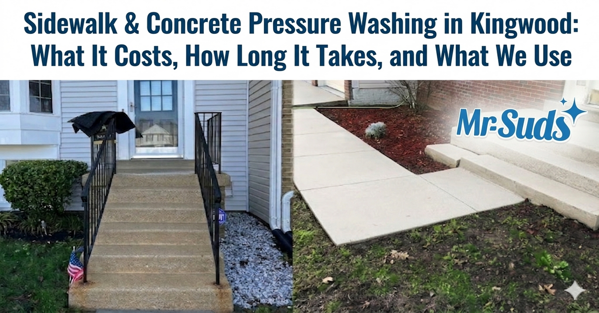 Sidewalk Pressure Washing Cost in Kingwood (2026)