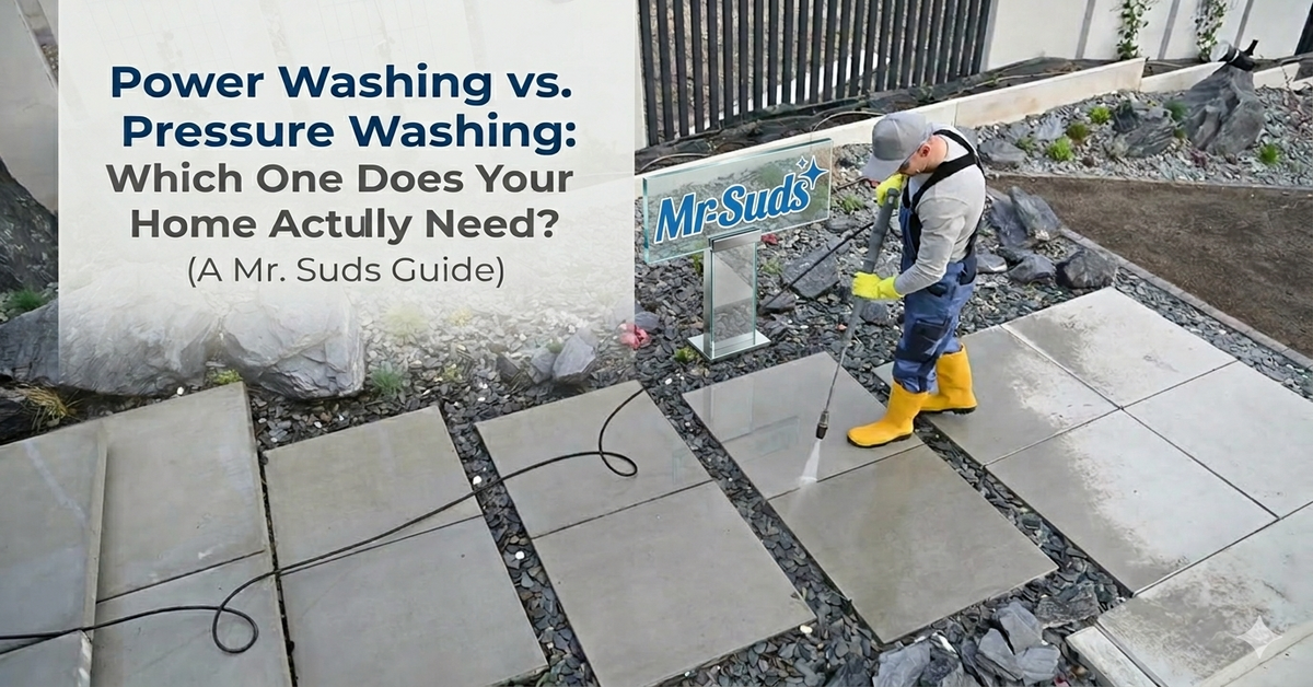 Power Washing vs Pressure Washing: Which Does Your Home Need? | Mr. Suds Kingwood TX