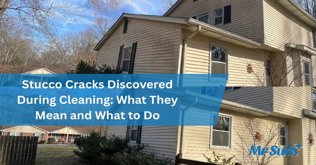 Stucco Cracks Found After Cleaning? What They Mean in CT