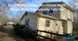 Paint Peeling During a House Wash? What It Means in CT