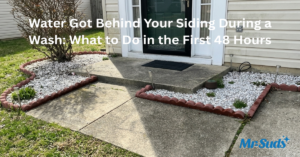 Water Behind Siding After a Wash? Do These Things First