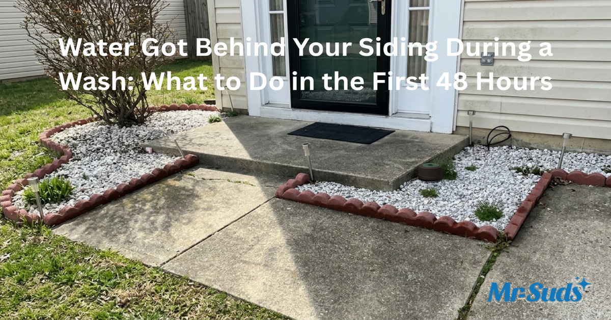 Water Behind Siding After a Wash? Do These Things First