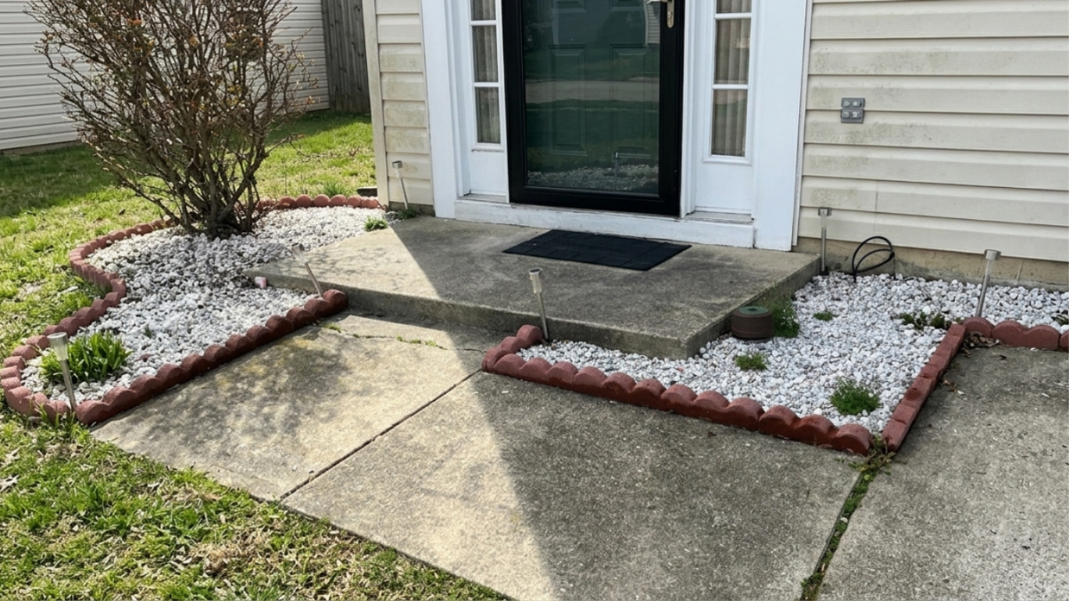 Deck stain peeling unevenly after cleaning, showing bare wood and failing stain on pressure-treated deck boards in Connecticut