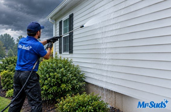 Rainy Day Siding Wash with Mr-Suds