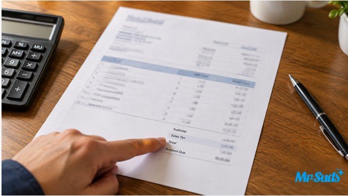Reviewing Sales Tax on an Invoice