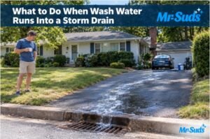 What to Do When Wash Water Runs Into a Storm Drain